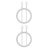 MyBat Pro USB - C Braided Charging Cable Bundle - 2 Pack - WhiteMyBat Pro